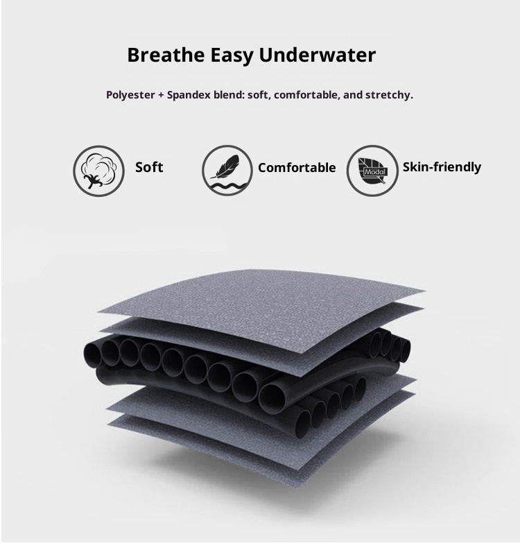 Short de bain pour homme, idéal pour les sources thermales, confortable et respirant, grande taille, séchage rapide._voghion.com