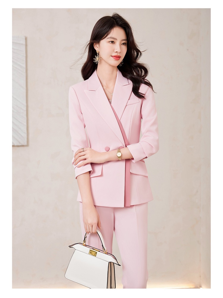 ChicShe White Suit Set For Women, Autumn Fashionable And Elegant Host Formal Suit, Workwear, Cross-Border Bestseller_voghion.com