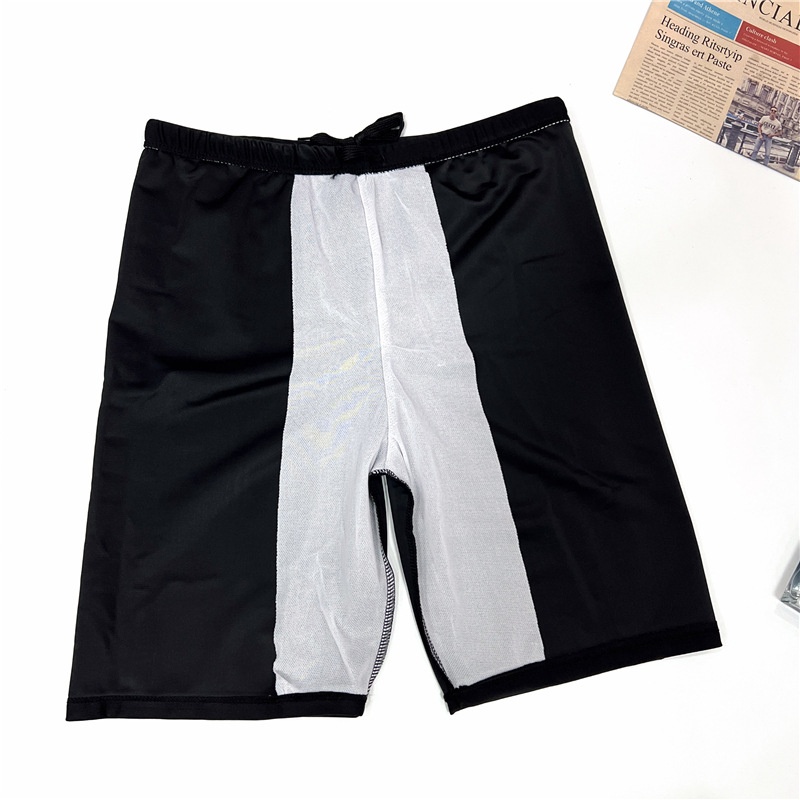 001 Men's Adult Quick-Dry Five-Point Swim Plus Size Anti-Embarrassment Beach Hot Spring Swimming Trunks Manufacturer_voghion.com