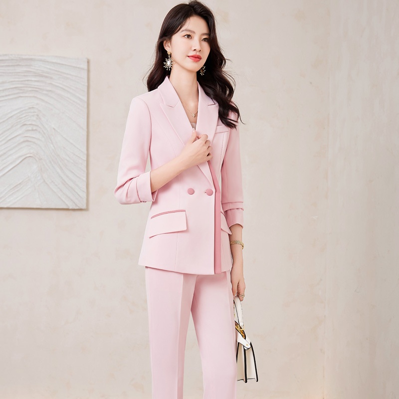 ChicShe White Suit Set For Women, Autumn Fashionable And Elegant Host Formal Suit, Workwear, Cross-Border Bestseller_voghion.com