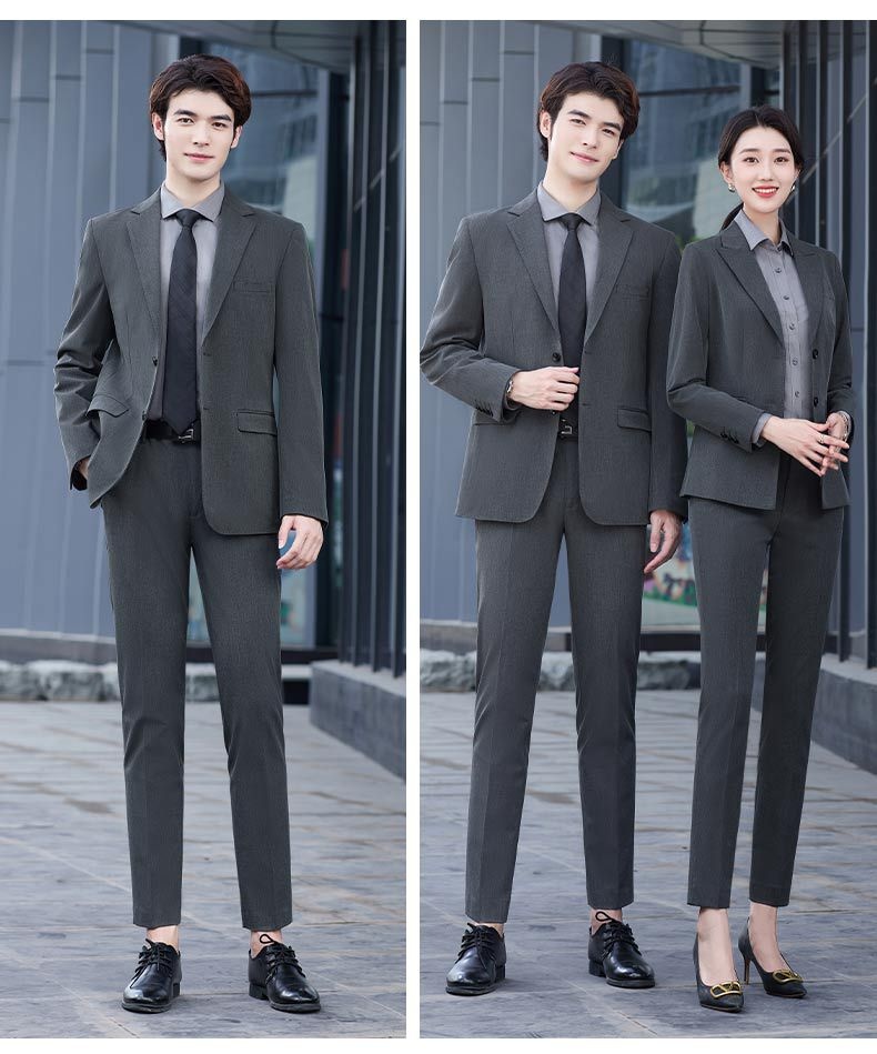 ChicShe Herenset Bruidegom Getuige Formele Kleding Studenten Sollicitatiepak Witteboorden Executive OL Stretch Werkkleding_voghion.com