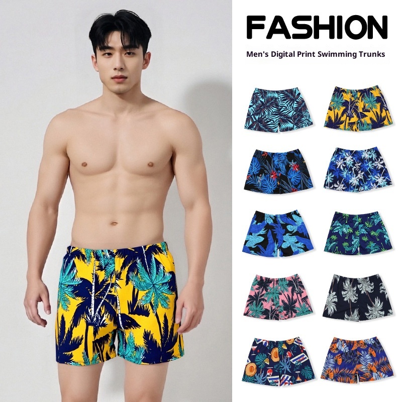 001 Men's Trunks Anti-Embarrassment In Stock Direct New Fashion Beach For Adults Hot Spring Swimming Shorts_voghion.com