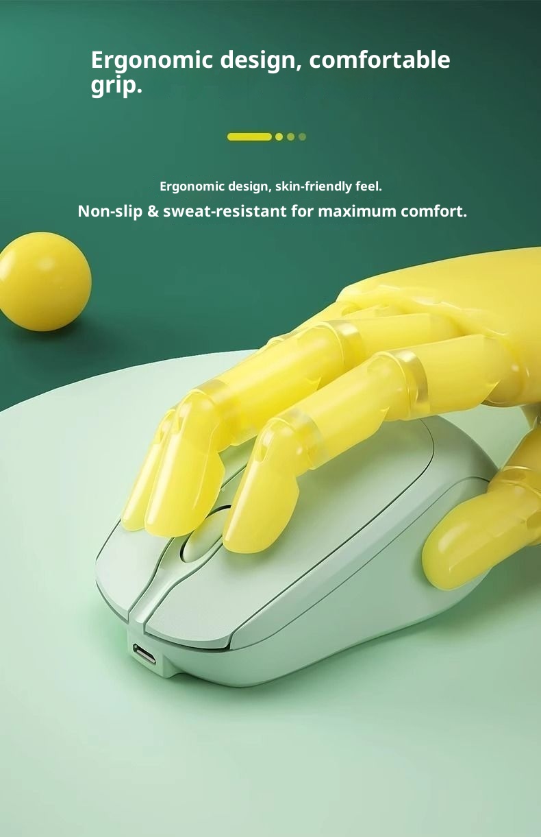 Digitex Digitex Wireless Mouse Bluetooth Silent Rechargeable Female Student Business Game Computer Office Notebook Tablet_voghion.com