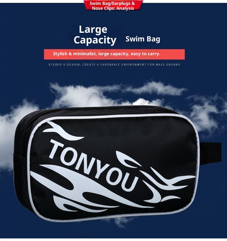 001 Goggles Cap Set Equipment Swim Trunks Boxer Hot Spring Pants Plus Size Loose Men's Adult Swimwear_voghion.com