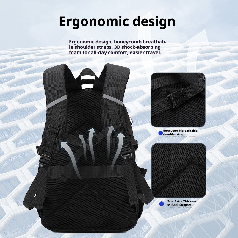 ActiveGo Outdoor Sports Mountaineering Bag Ultra-Light Weight-Reducing Large-Capacity Men's Travel Business Backpack Lightweight_voghion.com