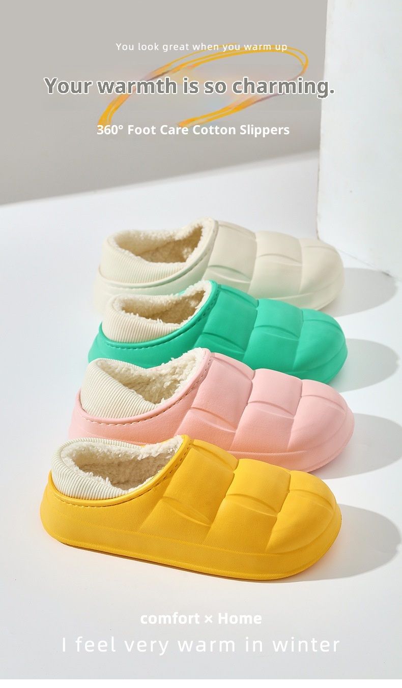 Escarpins Zees Flower pour femmes, à talons, imperméables, pour l'automne et l'hiver, semelle épaisse, tendance sur internet, chauds, parfaits pour les couples_voghion.com