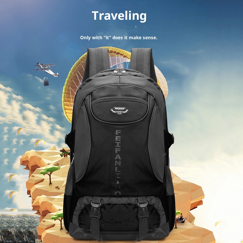 ActiveGo Cross-border Capacity Men's Outdoor Cycling Business Travel Backpack Large Luggage Mountaineering Bag_voghion.com