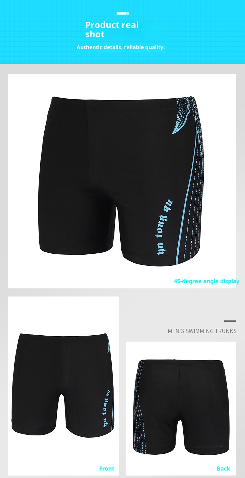 001 Wholesale Plus Size Cap Set Beach Vacation Adult Trunks 3D Elastic Boxer Men's Swim Shorts_voghion.com