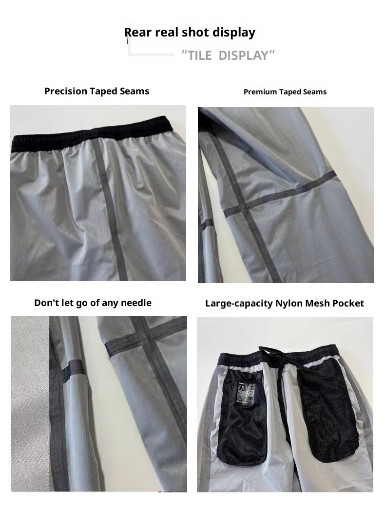 001 Outdoor Heavy Softshell Pants Side Zipper 3L Comparable To GTX Fully Coated Hard Shell Rainproof Breathable Stowable_voghion.com