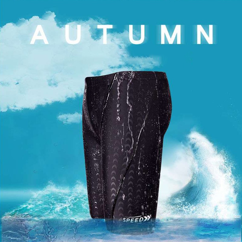 001 New Men's Swim Trunks Boxer Anti-Embarrassment Suit Five-Point Loose Swimwear Adult Hot Spring Swimming Gear_voghion.com