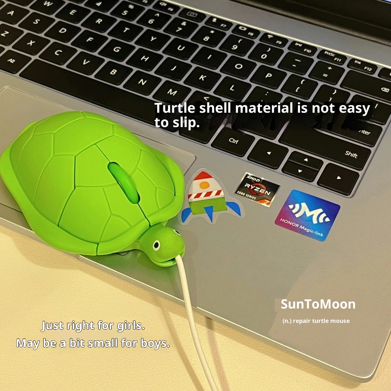 Digitex Digitex High-Quality Cute Turtle Mouse USB Wired Wireless Silent Creative Personality Gift For Friends And Besties_voghion.com