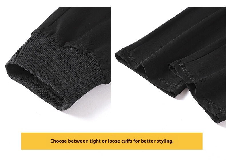 boy 2025 Pure Cotton Sweatpants Winter Loose Fit Middle-aged Dad Men's Trendy Plus Size Elastic Waist Casual Pants_voghion.com