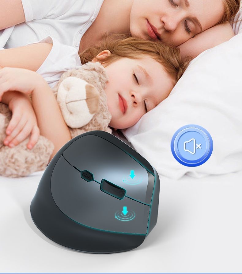 Digitex Digitex Ergonomik Sessiz Kablosuz Şarjlı 2.4G El Bilgisayarı Ofis Oyun Altı Düğmeli Dikey Fare_voghion.com