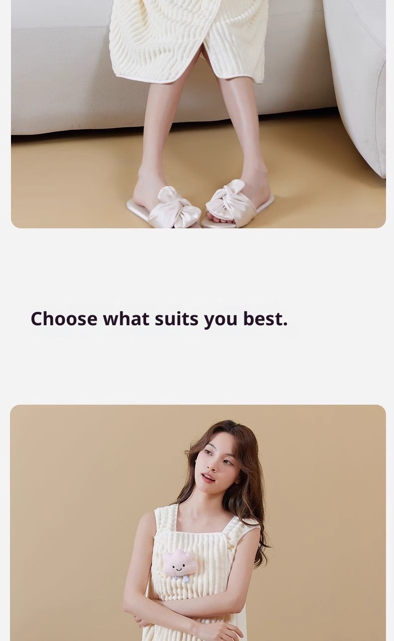 Lillian, um novo roupão de banho vestível com estampa de desenho animado fofo, mais absorvente e de secagem rápida do que o algodão puro. Ideal para uso em casa ou em casa._voghion.com