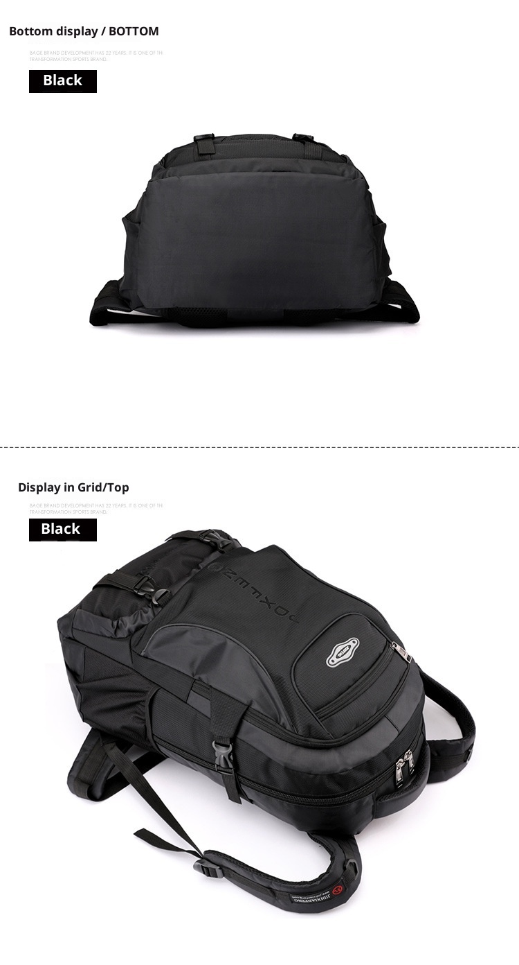 ActiveGo New Large Capacity Backpack Travel Business Trip Luggage Outdoor Hiking Sports School Unisex Double Shoulder Bag_voghion.com