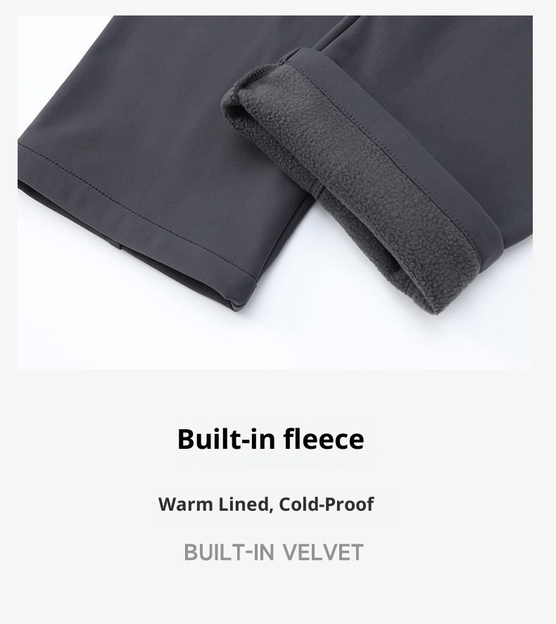 001 Outdoor Soft Shell Windproof Fleece Lined Warm Breathable Sports Hiking Men's Thickened Mountain Climbing Skiing Long_voghion.com