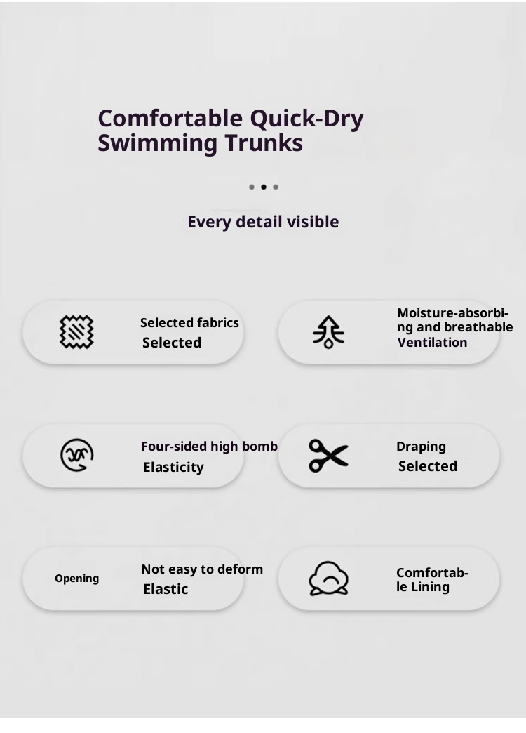 001 Qilang Boxer Adult Set Nylon Loose Plus Size Comfortable Quick-Dry Men's Swimming Trunks Wholesale_voghion.com