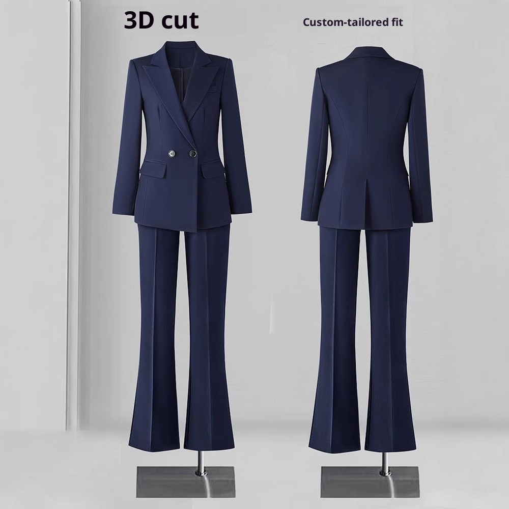 ChicShe Women's Suit Set Professional Formal Wear For College Students, Civil Service Exam, Interview, Workwear, High-End Black_voghion.com