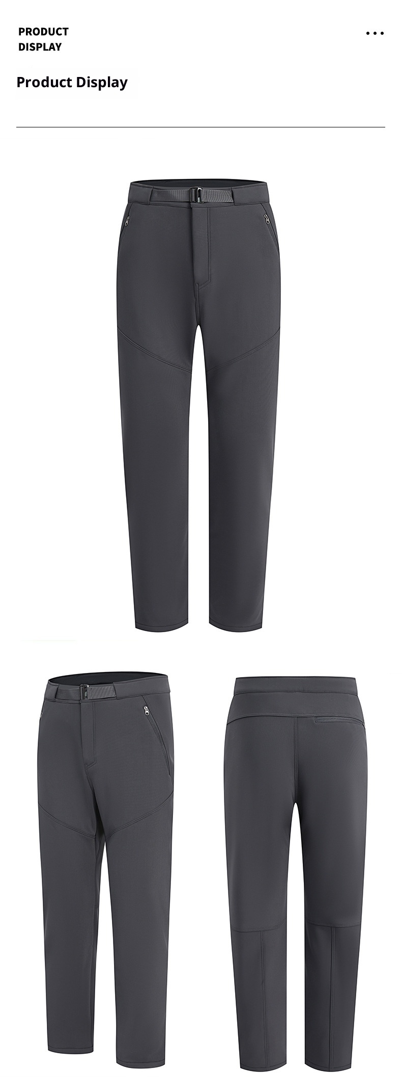 001 Outdoor Soft Shell Windproof Fleece Lined Warm Breathable Sports Hiking Men's Thickened Mountain Climbing Skiing Long_voghion.com