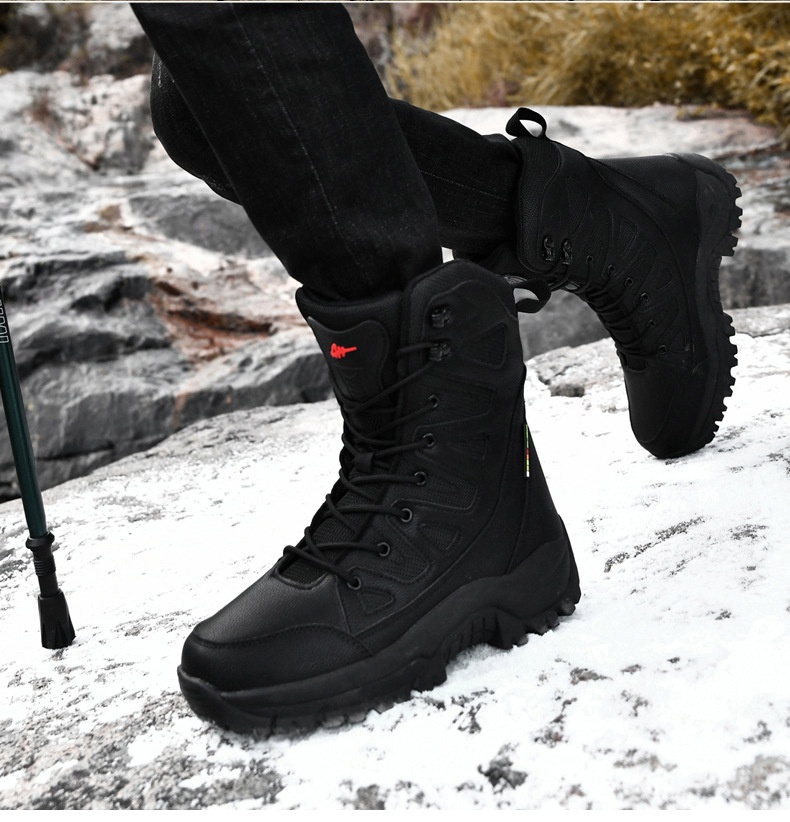 ActiveGo Outdoor Hiking Shoes Autumn Winter Warm Mid-Calf Waterproof Non-Slip Wear-Resistant Thick Sole Couple Wholesale Trail_voghion.com