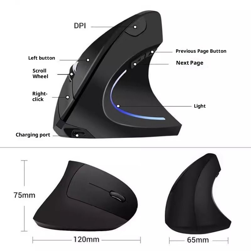 Traitement des commandes Digitex US ! Souris sans fil ergonomique pour ordinateur (prix d'origine : plus de 200 €). Excellent rapport qualité-prix._voghion.com