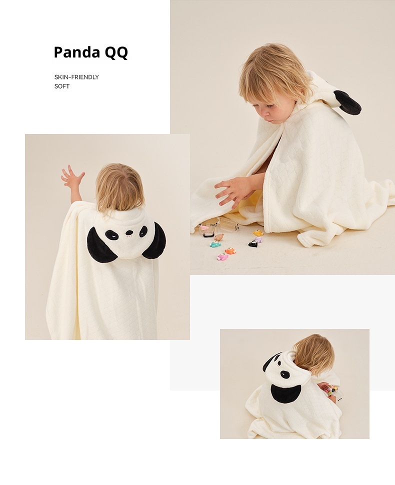 Capa Infantil Lillian Babygreat para Recém-Nascidos, Roupão de Banho com Capuz Ultramacio, Toalha de Banho Espessa, Absorvente e de Secagem Rápida_voghion.com