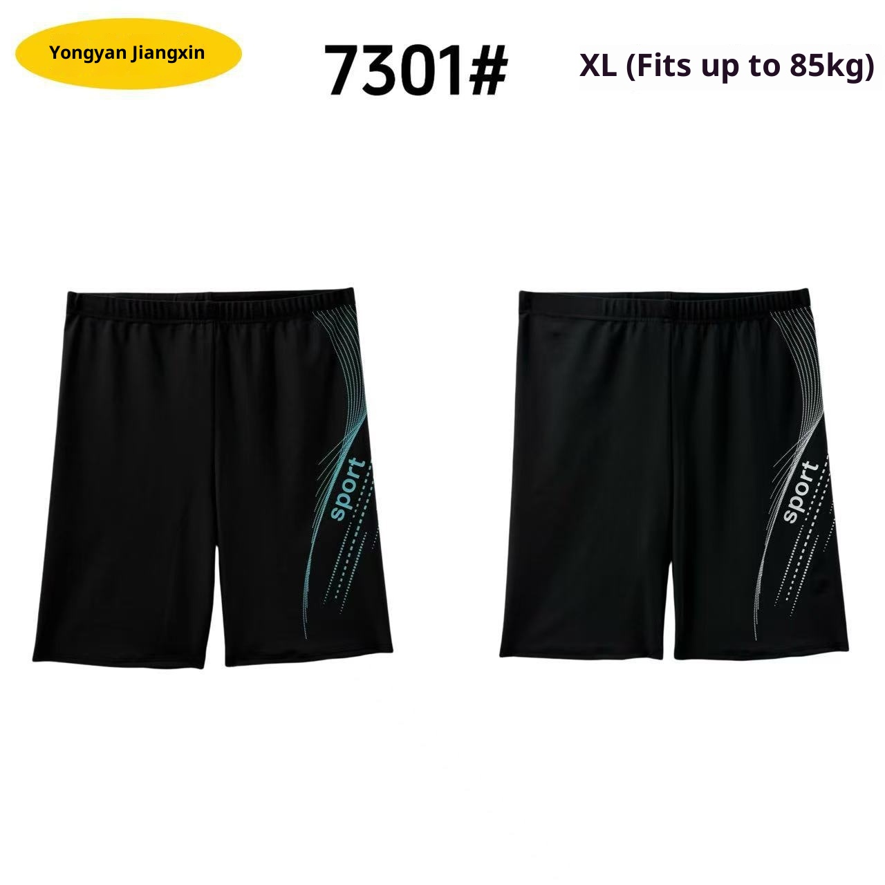 001 Men's Adult Quick-Dry Five-Point Swim Plus Size Anti-Embarrassment Beach Hot Spring Swimming Trunks Manufacturer_voghion.com