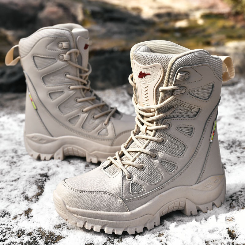ActiveGo Outdoor Hiking Shoes Autumn Winter Warm Mid-Calf Waterproof Non-Slip Wear-Resistant Thick Sole Couple Wholesale Trail_voghion.com