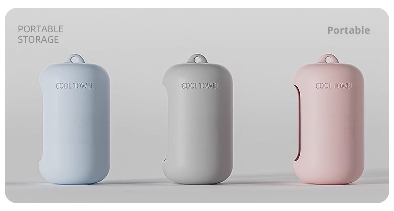 Lillian Silicone For Summer Sports, Outdoor Fitness Running Towel, Ice Silk Quick-Dry Cooling Towel_voghion.com