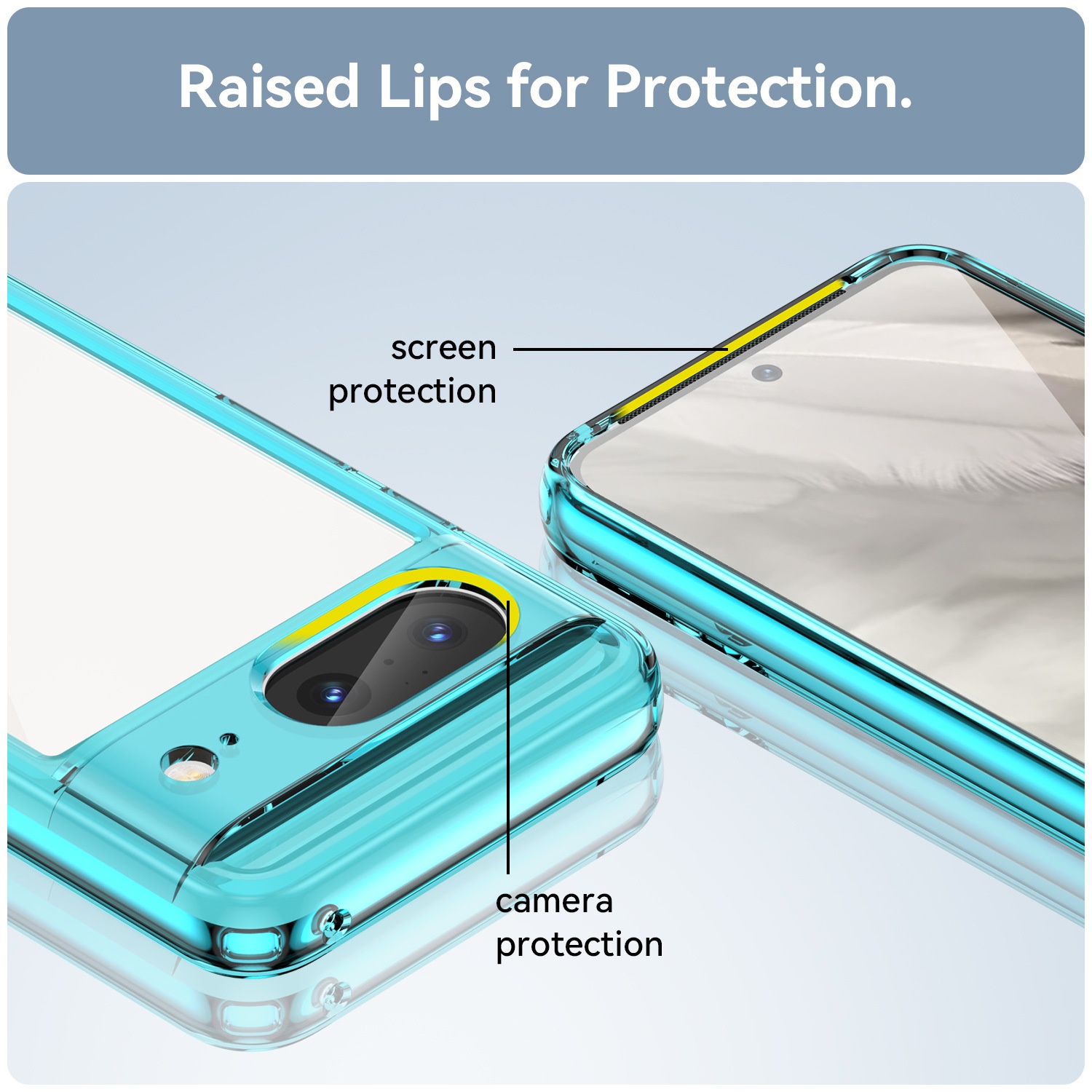 TechGlobe Suitable For Colorful Google Pixel 8 Pro Phone Cover 8A Acrylic Solid Color Full Coverage Shockproof Case_voghion.com