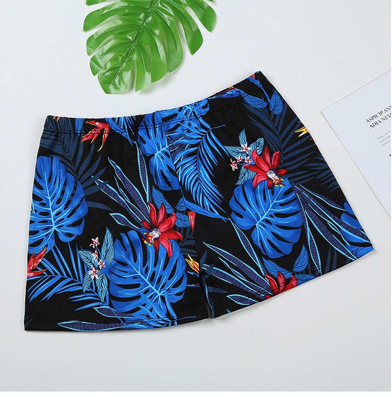 001 Adult Men's New Beach Swimming Pool Hot Spring Fashion Printed Comfortable Breathable Milk Silk Swim Trunks_voghion.com