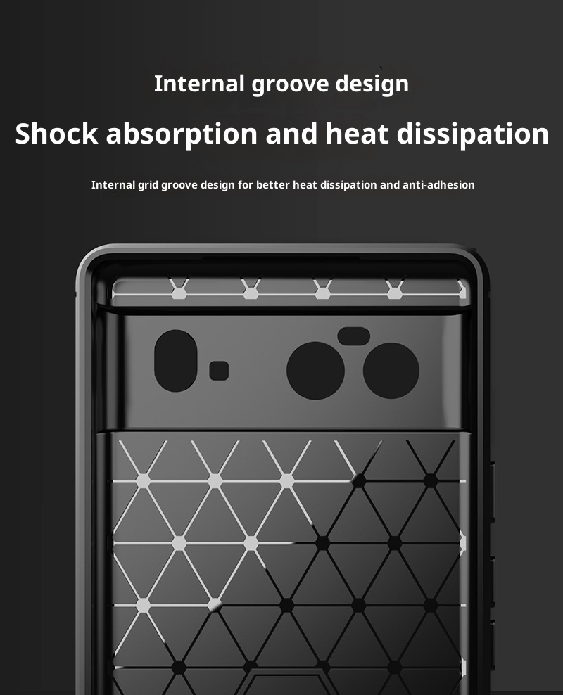 TechGlobe Compatible With Phone Case Pro Protective Cover Pixel 6 Brushed Full Coverage Google 7A Silicone Shockproof_voghion.com