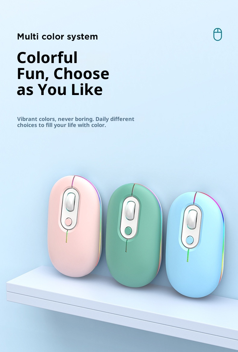 Digitex Digitex Wireless Bluetooth Office Laptop Universal Men And Women Mouse Rechargeable Dual Mode Silent Cross-Border Wholesale_voghion.com