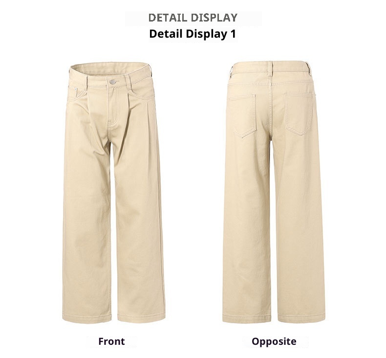 boy LKTM Men's Clothing#Japanese Retro Loose Straight Casual Men Cleanfit Simple Commuting Versatile Long Pants_voghion.com