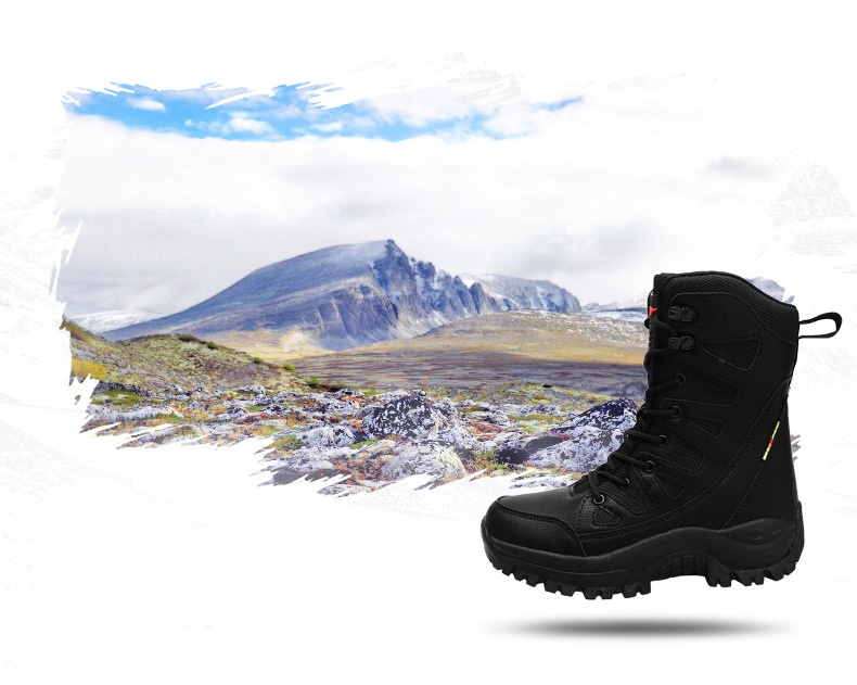ActiveGo Outdoor Hiking Shoes Autumn Winter Warm Mid-Calf Waterproof Non-Slip Wear-Resistant Thick Sole Couple Wholesale Trail_voghion.com