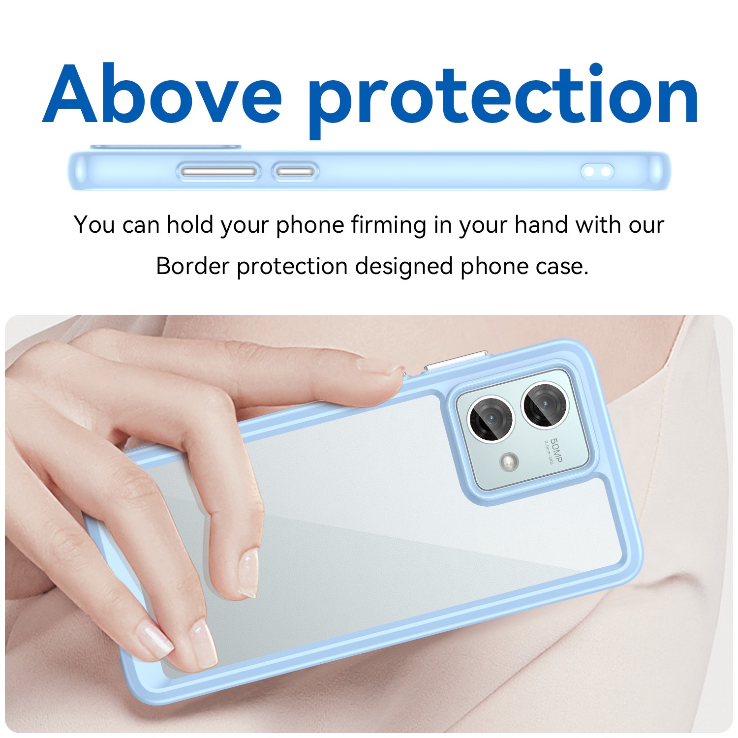 TechGlobe Suitable For Colorful Moto G84 Phone Case Full Coverage G54 Power Edition Acrylic_voghion.com