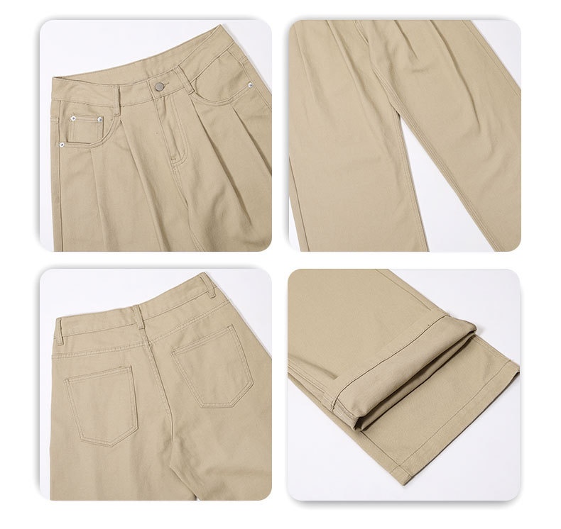 boy LKTM Men's Clothing#Japanese Retro Loose Straight Casual Men Cleanfit Simple Commuting Versatile Long Pants_voghion.com