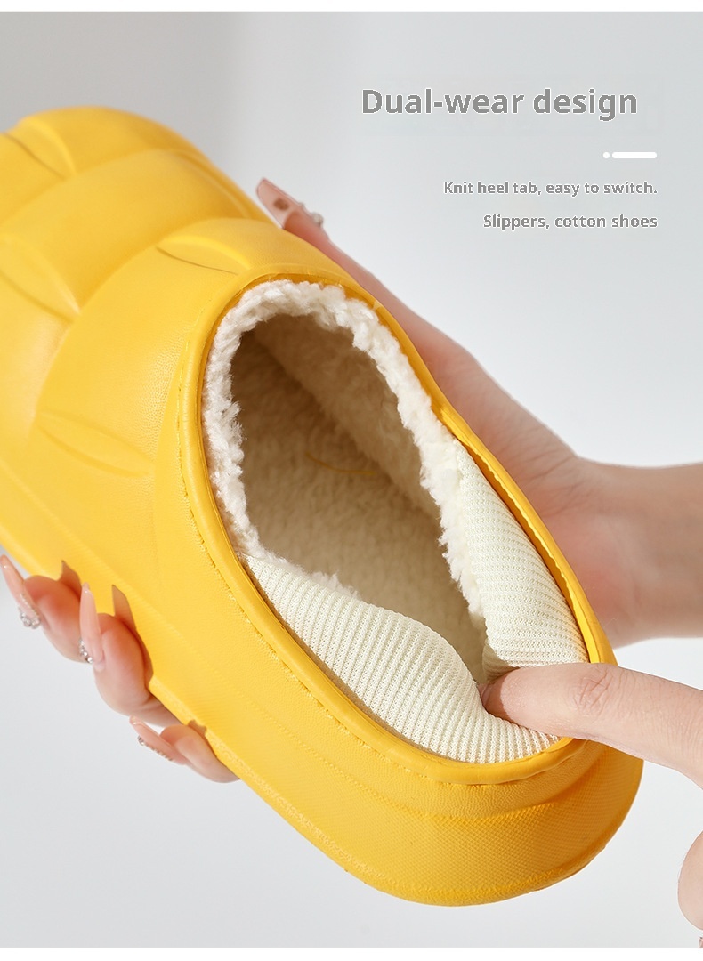 Escarpins Zees Flower pour femmes, à talons, imperméables, pour l'automne et l'hiver, semelle épaisse, tendance sur internet, chauds, parfaits pour les couples_voghion.com