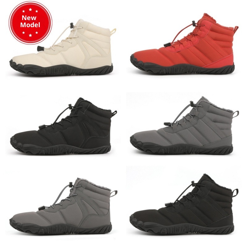 Botas de nieve de senderismo ActiveGo New Cross-Border para hombre, con forro polar, de algodón, de cinco puntas, antideslizantes, informales_voghion.com