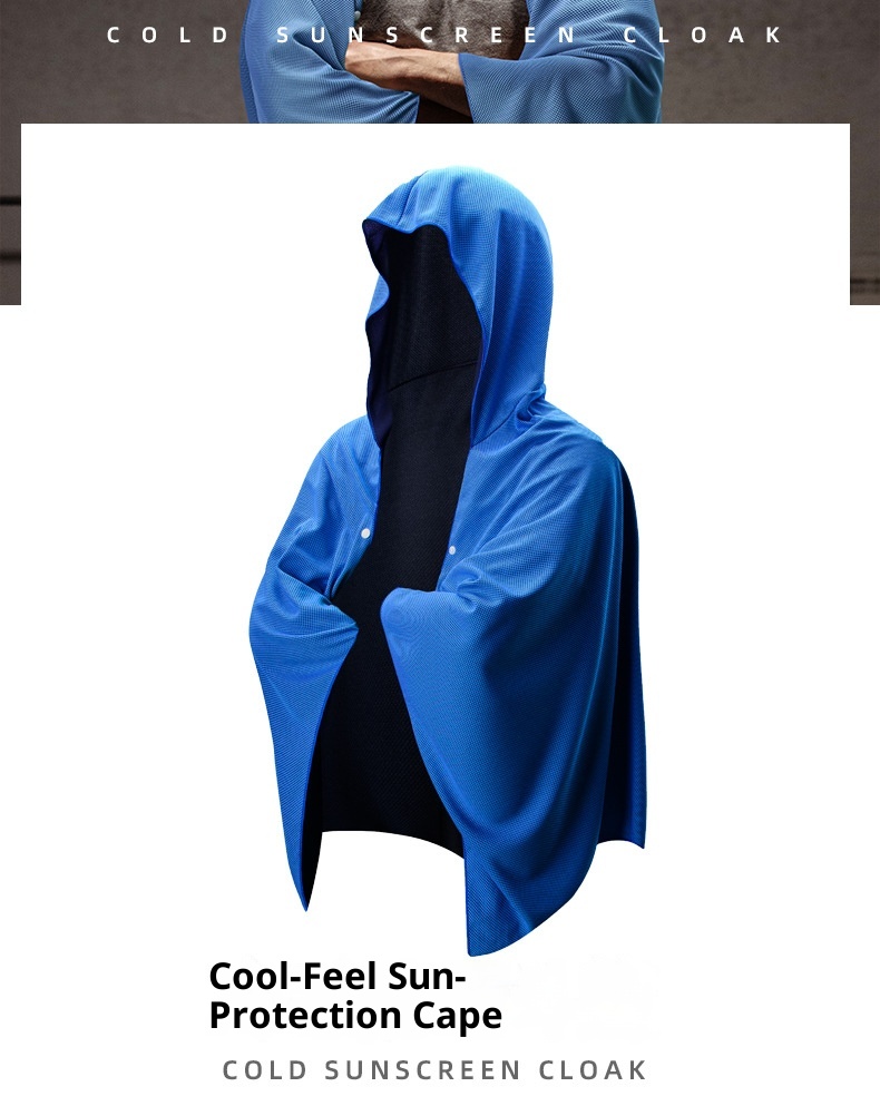 Lillian Large Sports Cooling Sun Protection Bath Towel Quick-Dry Absorbent Sunshade Shawl Hooded Beach Cloak_voghion.com