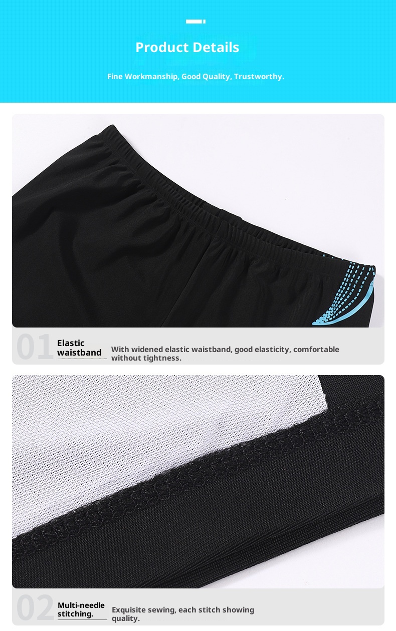 001 Wholesale Plus Size Cap Set Beach Vacation Adult Trunks 3D Elastic Boxer Men's Swim Shorts_voghion.com