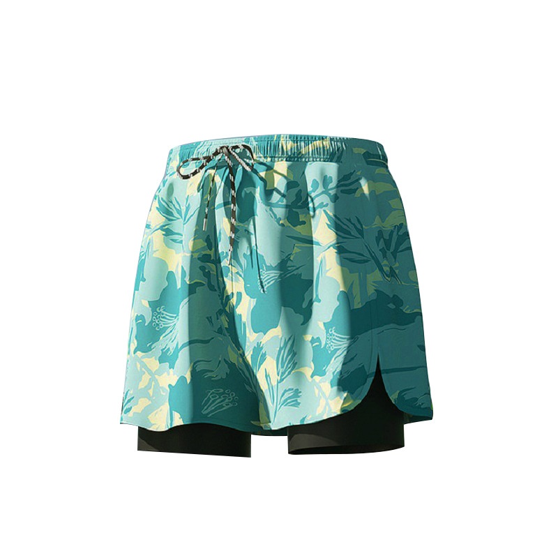 001 Adult Trunks Men's Quick-Drying Large Size Ai-Embarrassme New Professional Double-Layer Three-Poi Swimming_voghion.com