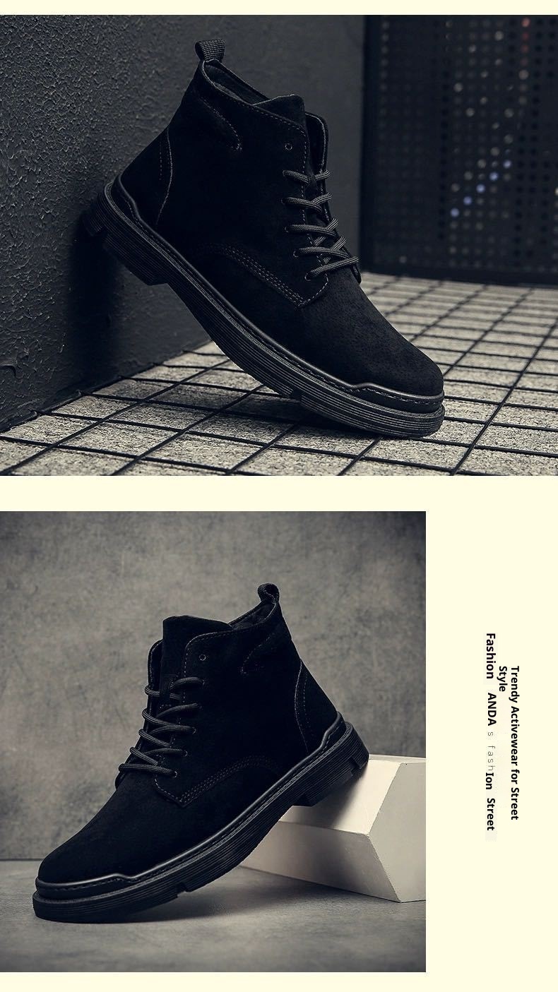 ShoeVault 2025 Sonbahar Yeni Günlük İş Trendi Spor Ayakkabılar İngiliz Tarzı Moda Martin Botlar Erkek Ayakkabıları_voghion.com