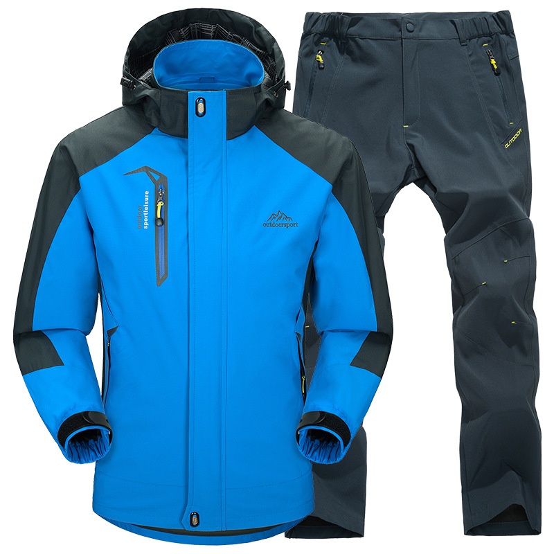 001 Winter Fleece-Lined Softshell Pants For Men And Women, Outdoor Windproof Waterproof Thickened Warm Sports Hiking Pants,_voghion.com