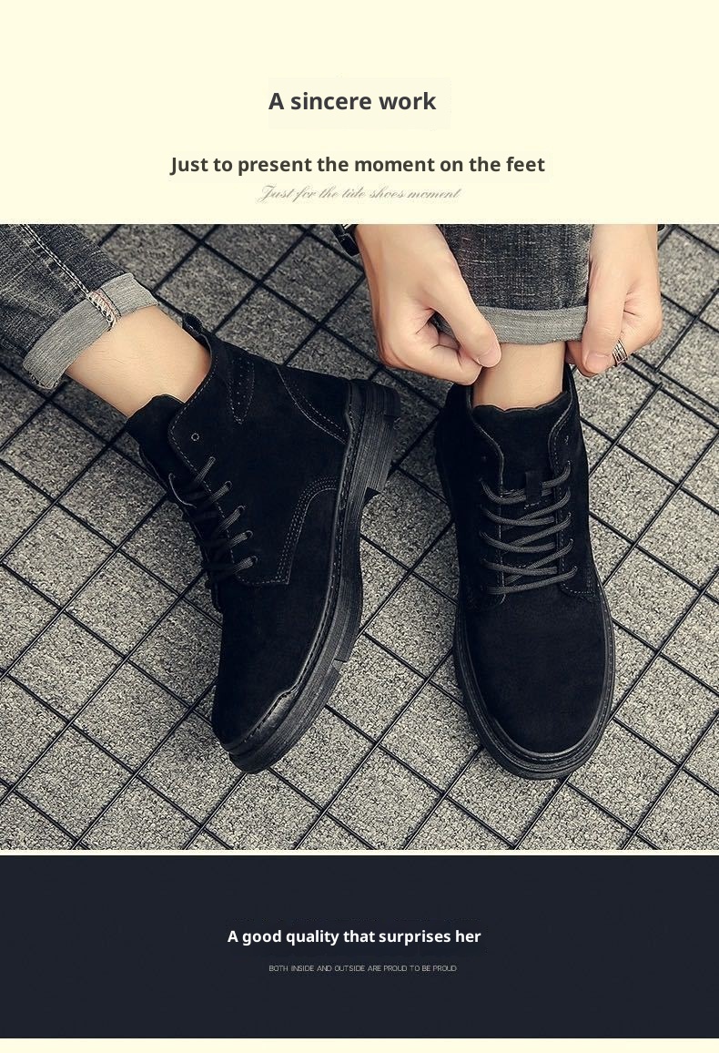 ShoeVault 2025 Sonbahar Yeni Günlük İş Trendi Spor Ayakkabılar İngiliz Tarzı Moda Martin Botlar Erkek Ayakkabıları_voghion.com