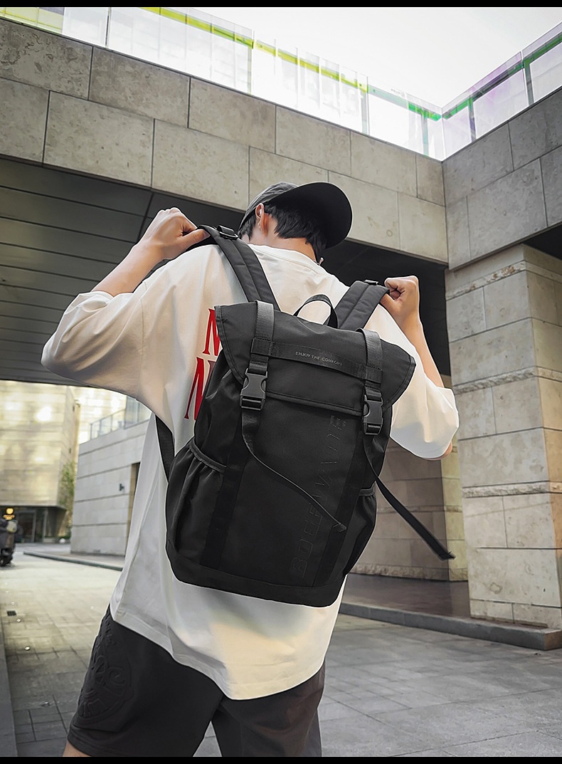 ActiveGo Men's Hong Kong Style Large Capacity High School College Student Fashion Sports Travel Bag Hiking Backpack_voghion.com
