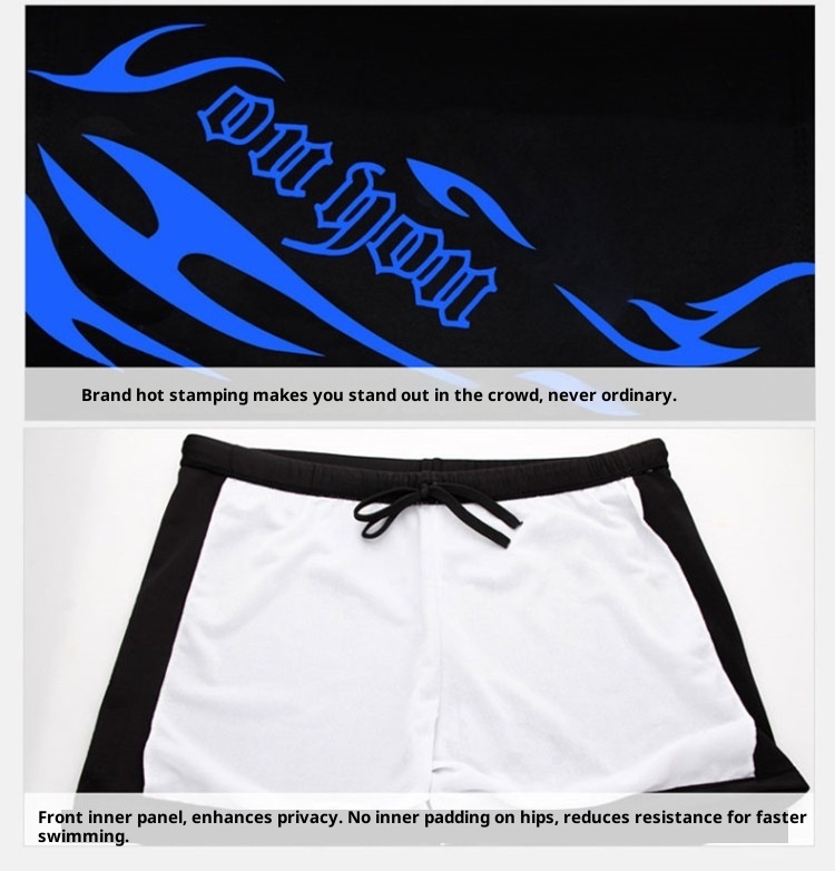 001 Men's Swimming Trunks Boxer Adult Loose Plus Size Fashion Set With Cap Swimwear Manufacturer Wholesale One Piece_voghion.com