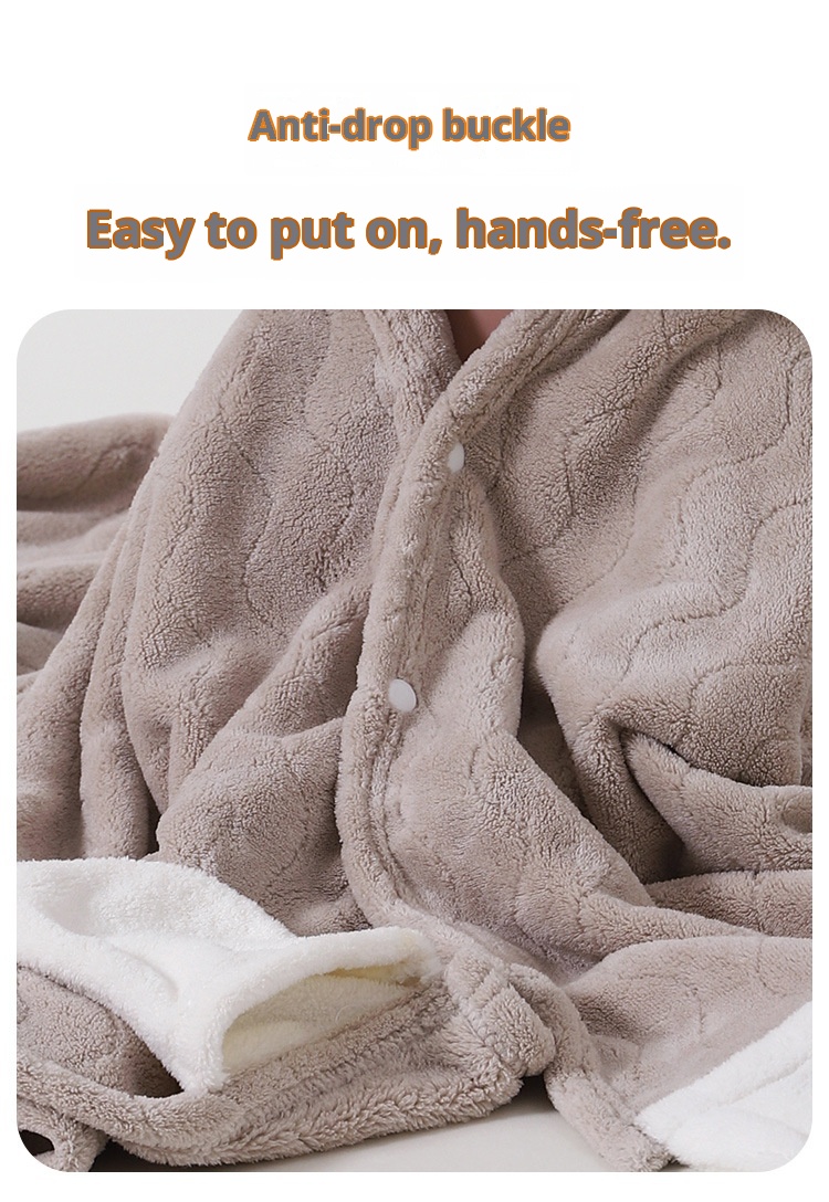 Toalla de baño transfronteriza Lillian, clase A, de forro polar coral, capa infantil con dibujos animados, capa con capucha ponible y envolvente_voghion.com