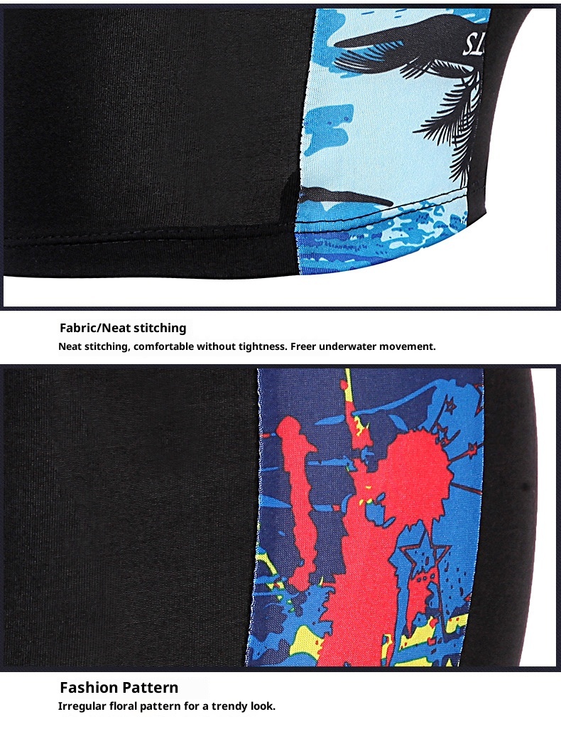 001 Traje de baño antivergüenza para adultos de talla grande, shorts de natación de secado rápido, bóxer, bañador tipo bóxer para hombre, ideal para aguas termales. Fabricante_voghion.com