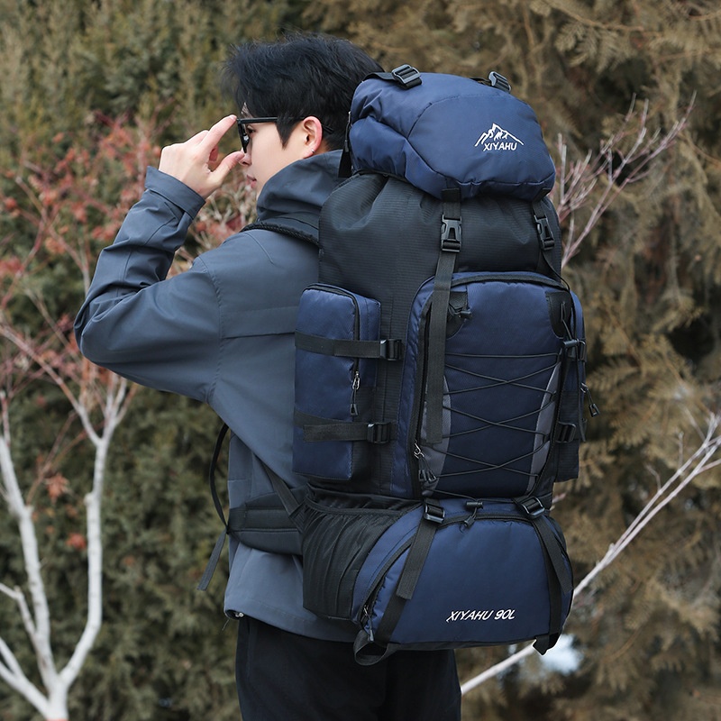 ActiveGo New Outdoor 90L Large Capacity Mountaineering Lightweight Waterproof Backpack Men's Casual Hiking Travel Camping Bag_voghion.com